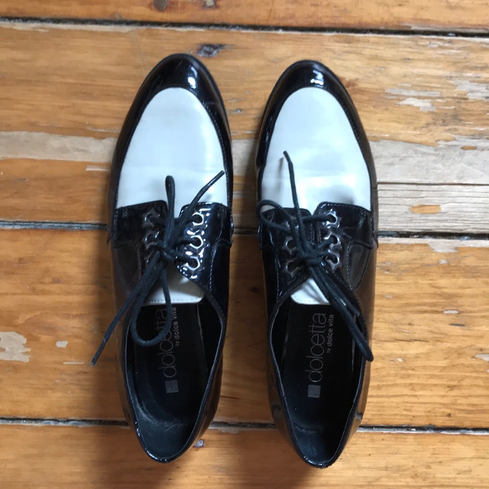 Dolce Vita Black Patent Leather Loafers